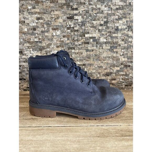 Timberland Kids Construction Boots Navy Blue Gum Bottom SZ 3Y 3 Kids - Picture 1 of 8